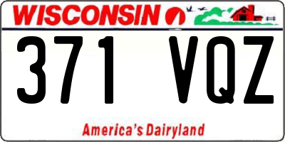 WI license plate 371VQZ