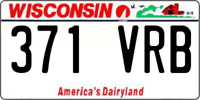 WI license plate 371VRB