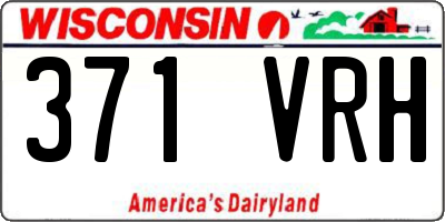 WI license plate 371VRH