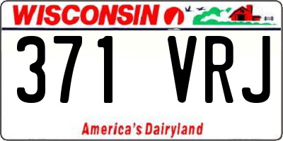 WI license plate 371VRJ