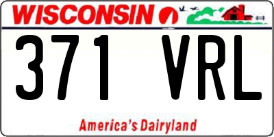 WI license plate 371VRL