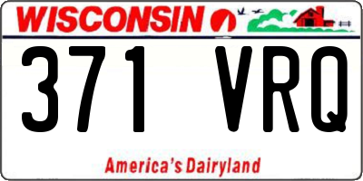 WI license plate 371VRQ