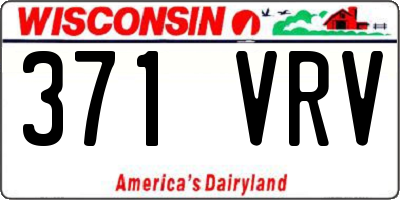 WI license plate 371VRV
