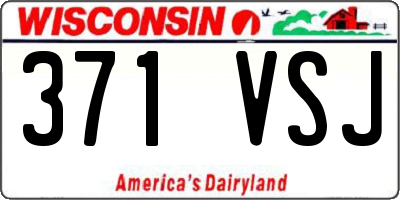 WI license plate 371VSJ