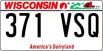 WI license plate 371VSQ