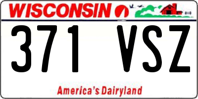WI license plate 371VSZ