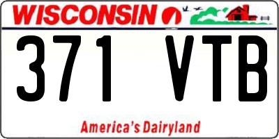 WI license plate 371VTB