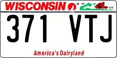 WI license plate 371VTJ