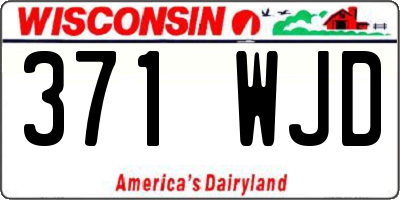 WI license plate 371WJD