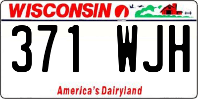 WI license plate 371WJH