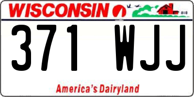 WI license plate 371WJJ