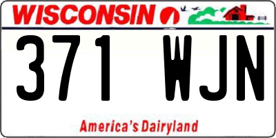 WI license plate 371WJN