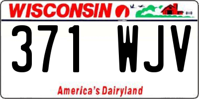 WI license plate 371WJV