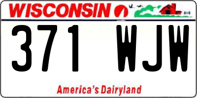 WI license plate 371WJW