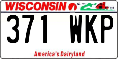 WI license plate 371WKP