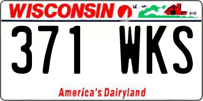 WI license plate 371WKS