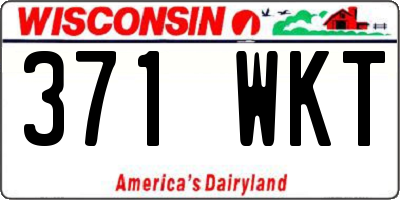 WI license plate 371WKT