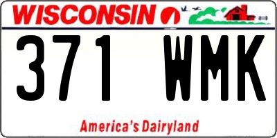 WI license plate 371WMK