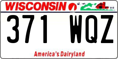 WI license plate 371WQZ