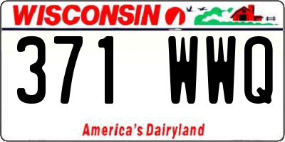 WI license plate 371WWQ