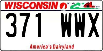 WI license plate 371WWX