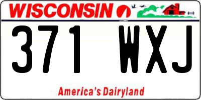 WI license plate 371WXJ