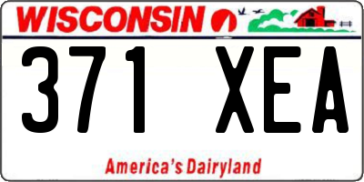 WI license plate 371XEA