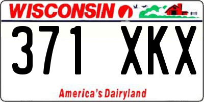 WI license plate 371XKX