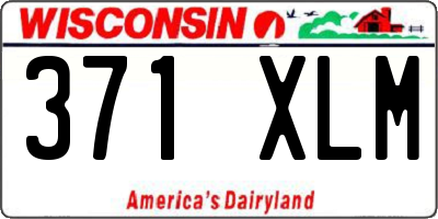 WI license plate 371XLM