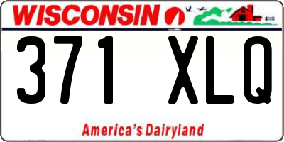 WI license plate 371XLQ