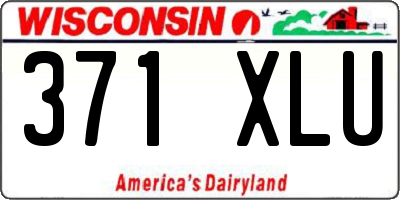 WI license plate 371XLU