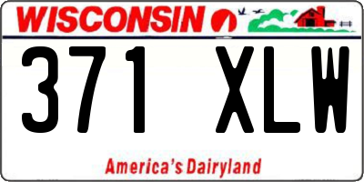 WI license plate 371XLW