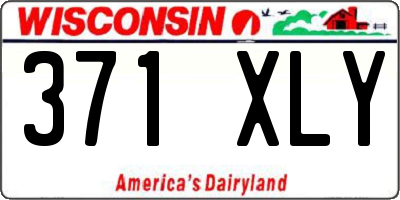 WI license plate 371XLY