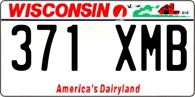 WI license plate 371XMB