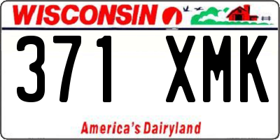WI license plate 371XMK