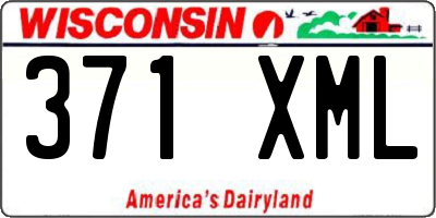 WI license plate 371XML