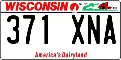 WI license plate 371XNA