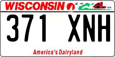 WI license plate 371XNH