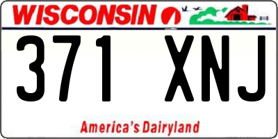WI license plate 371XNJ
