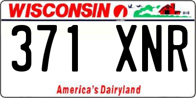 WI license plate 371XNR