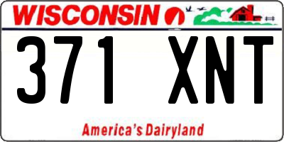 WI license plate 371XNT