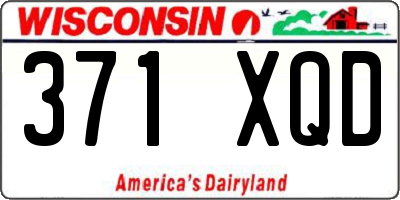 WI license plate 371XQD