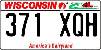 WI license plate 371XQH