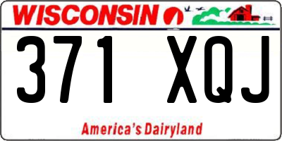 WI license plate 371XQJ