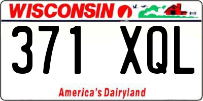 WI license plate 371XQL