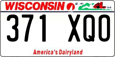 WI license plate 371XQO