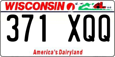 WI license plate 371XQQ