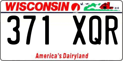 WI license plate 371XQR