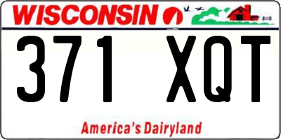 WI license plate 371XQT