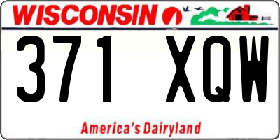 WI license plate 371XQW